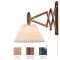 LE KLINT Sax 223-2/17 Wandlamp - Zwart eiken met papieren kap - Wit