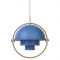 Gubi Multi-Lite Hanglamp - Messing & Blauw