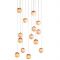 Bocci 84.14 Random Hanglamp - Roze - Ronde plafonkap