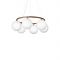 Nuura Miira 6 Circular Hanglamp - Brons - Opaal