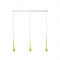 Grau Falling Sun Trace Three Hanglamp - Oranje